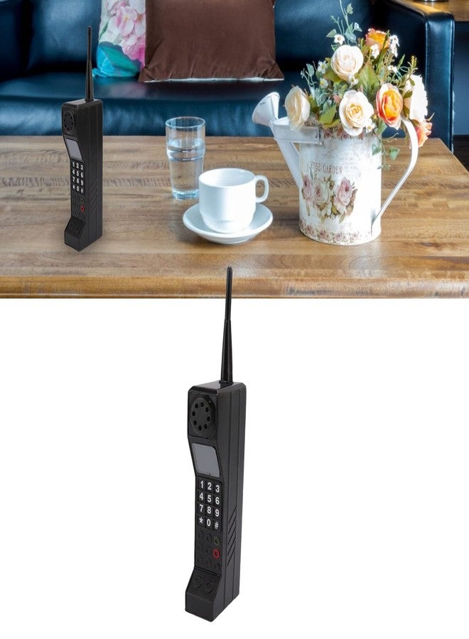 ايجويوس هاتف خلوي بتصميم كلاسيكي، هاتف محمول قديم الطراز من ثمانينيات القرن الماضي، نموذج هاتف خلوي مُنمّق يُستخدم كدعامة للتصوير الفوتوغرافي (أسود) - Image 5